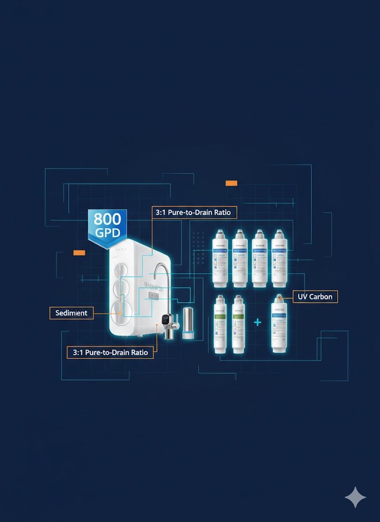 Waterdrop G3P800 2-Year Bundle system and filters